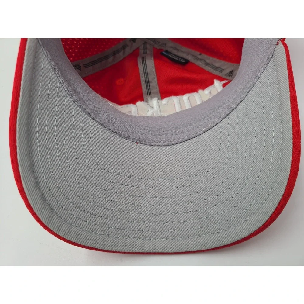 Houston Rockets‎ Adidas Flex Fitted S-M Hat Cap Dad Men Women NBA Basketball Red